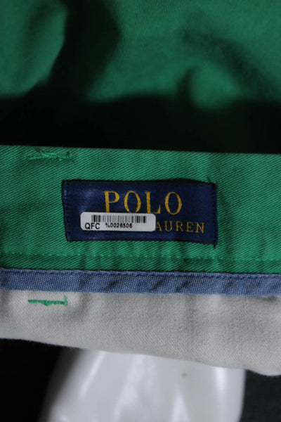 Polo Ralph Lauren Mens Kelly Green Cotton Classic Fit 9" Inseam Shorts Size 36