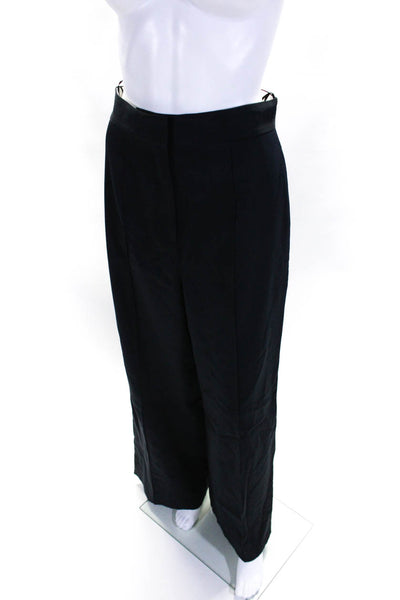 Heirloom Womens Navy Blue Wool Pleated High Rise Wide Leg Dress Pants Size 2