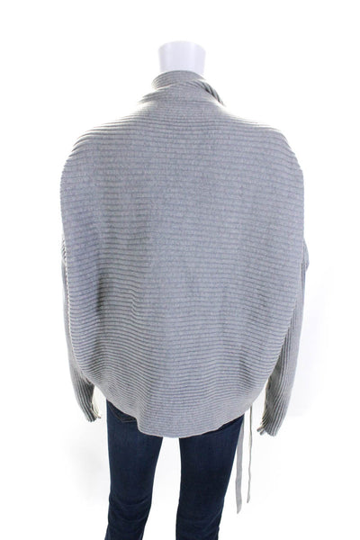 Designers Remix Charlotte Eskilden Womens Gray Mock Neck Sweater Top Size S