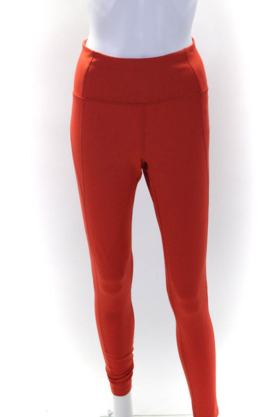 Girlfriend Collective Womens Tapered Compression Leggings & Top Set Orange Small