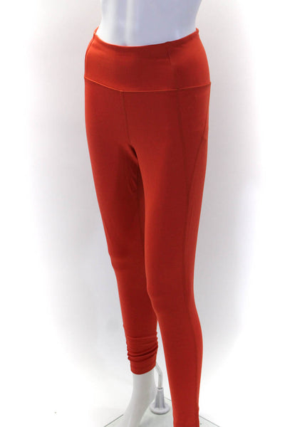 Girlfriend Collective Womens Tapered Compression Leggings & Top Set Orange Small