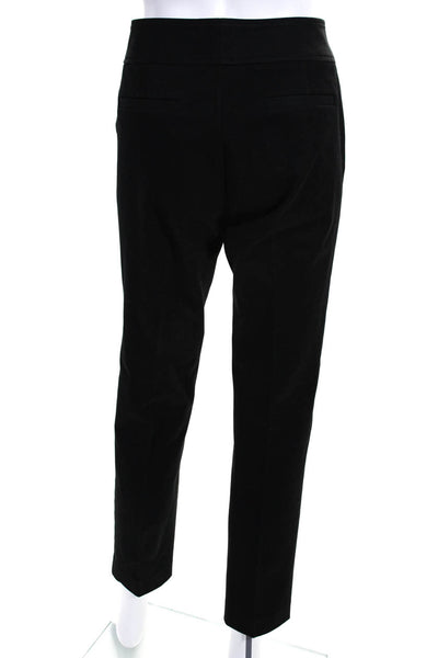 Ecru Womens Hook & Eye Tapered Zip Flat Front Slip-On Dress Pants Black Size 6