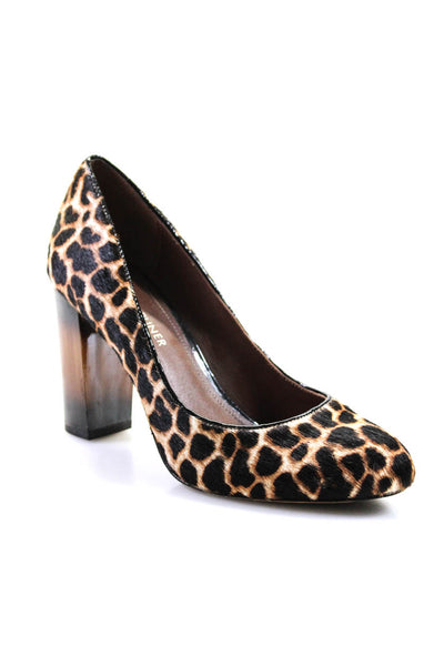 Donald J Pliner Womens Animal Print Round Toe Pumps Brown Size 6 Medium