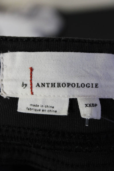 Anthropologie Womens Drawstring Elastic Tapered Jogger Pants Black Size 2XSP