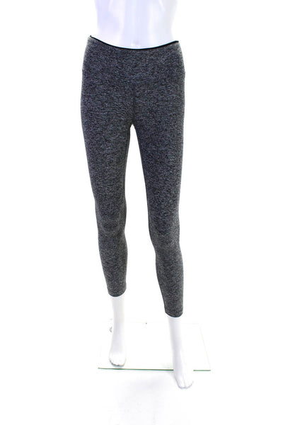 KORAL ACTIVEWEAR Womens Elastic Waist Athletic Slip-On Leggings Gray Size S