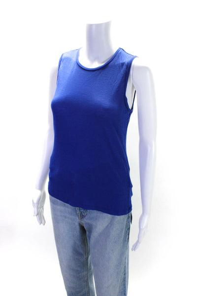 & Other Stories Womens Crew Neck Pullover Tank Top Cobalt Blue Size 6