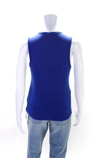 & Other Stories Womens Crew Neck Pullover Tank Top Cobalt Blue Size 6