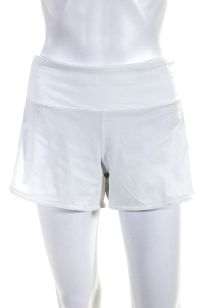 Lululemon Womens Lightweight Activewear Shorts White Size 8 Tall