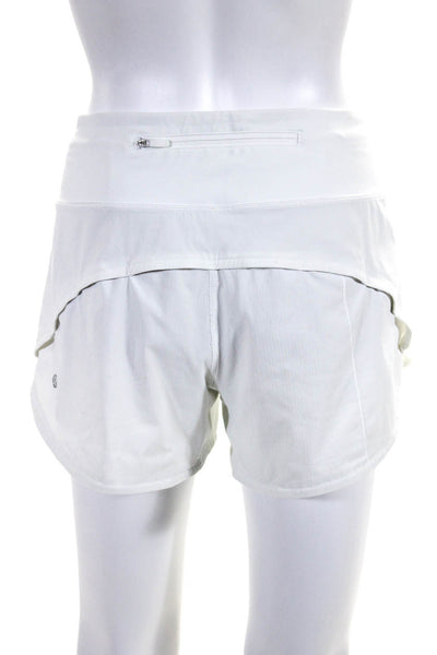 Lululemon Womens Lightweight Activewear Shorts White Size 8 Tall