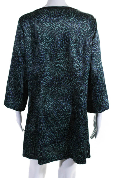 Michael Michael Kors Womens Beaded Embellish 3/4 Sleeves A-Line Mini Dress Size