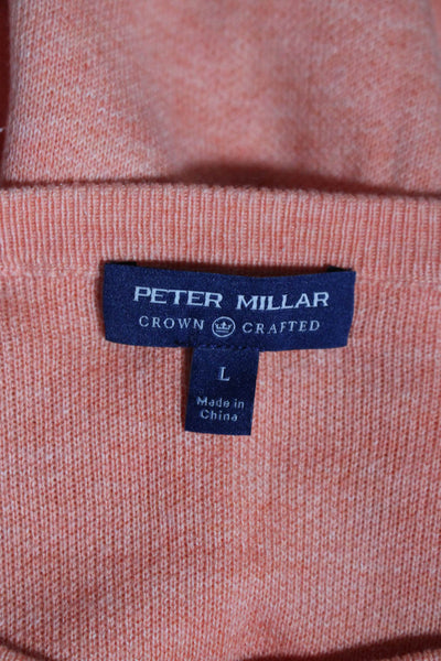 Peter Millar Men's Crewneck Long Sleeves Pullover Sweater Carol Size L