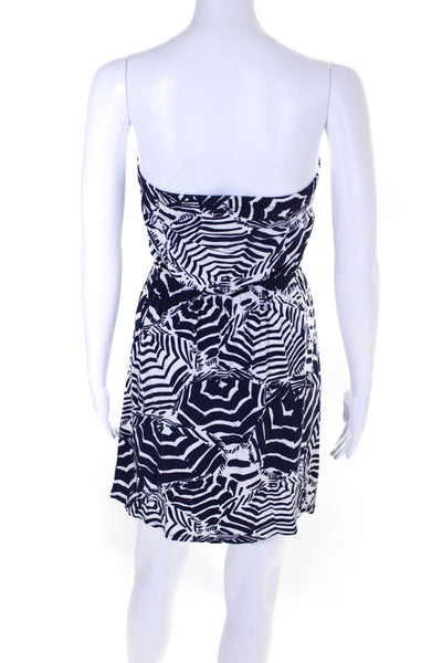 Lilly Pulitzer Women's Square Neck Strapless Tiered Floral Mini Dress Size S