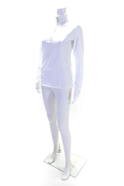 Nils Womens Fleece Lined Compression Leggings Pullover Set White Size XS Small