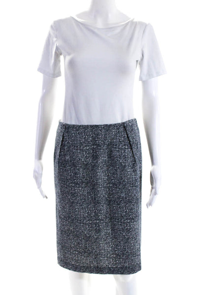 Akris Punto Women's Zip Closure Unlined A-Line Mini Workwear Skirt Black Size 8