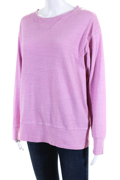 CP Shades Womens Cotton Long Sleeve Crewneck Top Pink Size XS