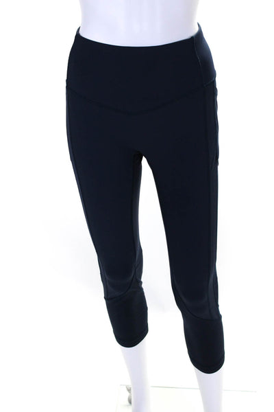 Lululemon Womens Elastic Waist Athletic Slip-On Darted Leggings Navy Size 10