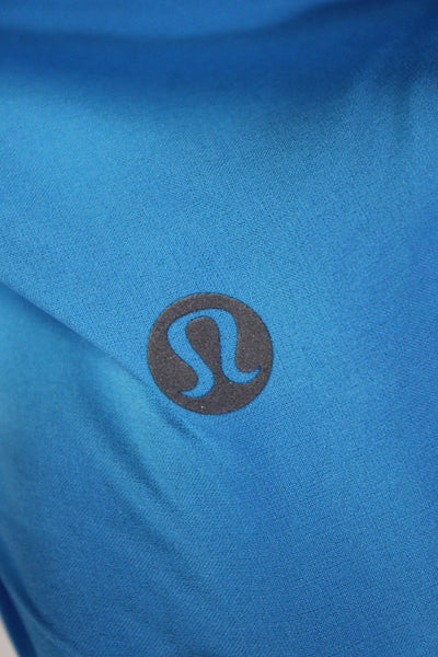 Lululemon Womens Scoop Neck Back Slit Sleeveless Athletic Tank Top Blue Size M