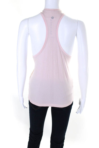 Lululemon Womens Striped Print Sleeveless Pullover Tank Top Pink Size M