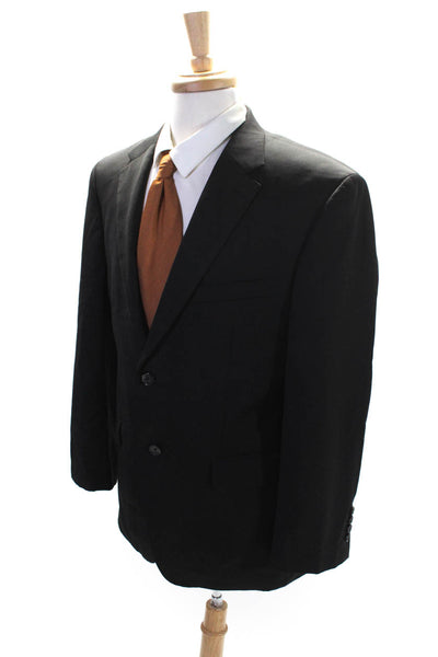 Ralph Ralph Lauren Mens Wool Buttoned Collared Long Sleeve Blazer Black Size 42S