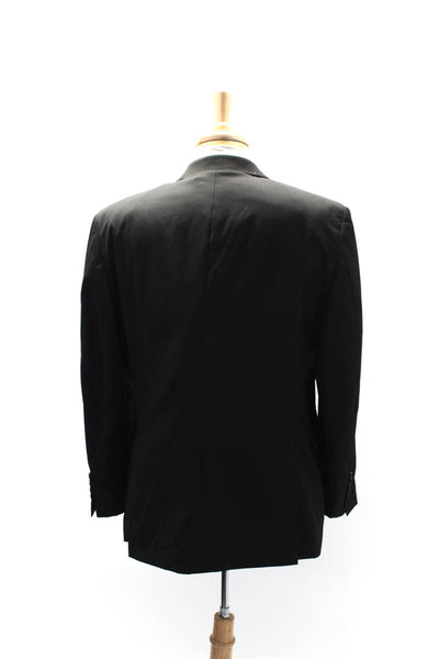 Ralph Ralph Lauren Mens Wool Buttoned Collared Long Sleeve Blazer Black Size 42S