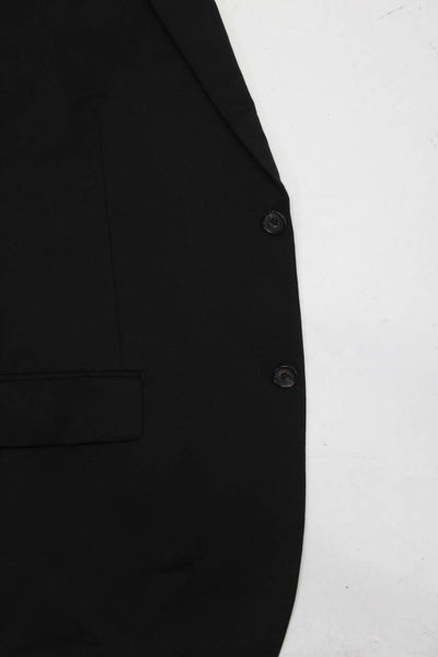 Ralph Ralph Lauren Mens Wool Buttoned Collared Long Sleeve Blazer Black Size 42S