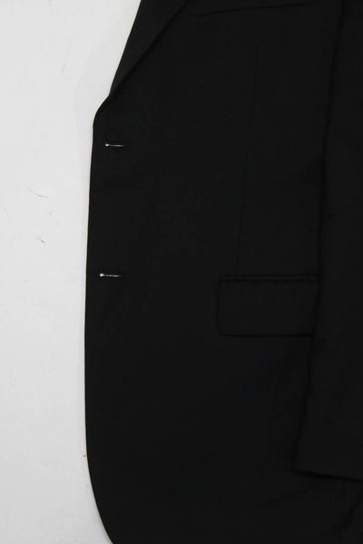 Ralph Ralph Lauren Mens Wool Buttoned Collared Long Sleeve Blazer Black Size 42S