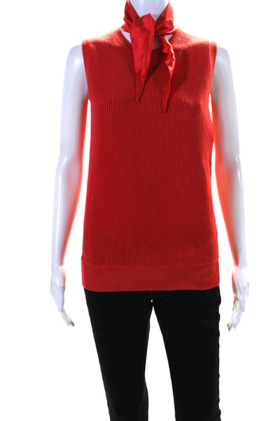 Elie Tahari Womens Crew Neck Pullover Sleeveless Shell Sweater Size Medium