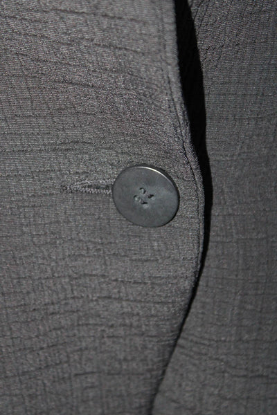 Eileen Fisher Women's Long Sleeves Unlined One Button Blazer Black Size M