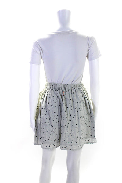 Chinti and Parker Womens Elastic Waist Lined Star Print Flare Mini Skirt Size XS