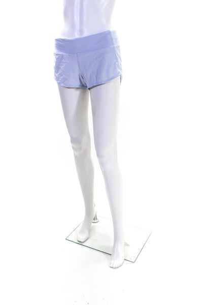 Lululemon Women's Drawstring Waist Athletic Running Short Light Blue Size 4