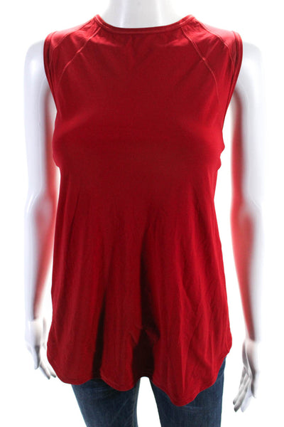 Lululemon Womens Round Neck Darted Sleeveless Pullover Tank Top Red Size M