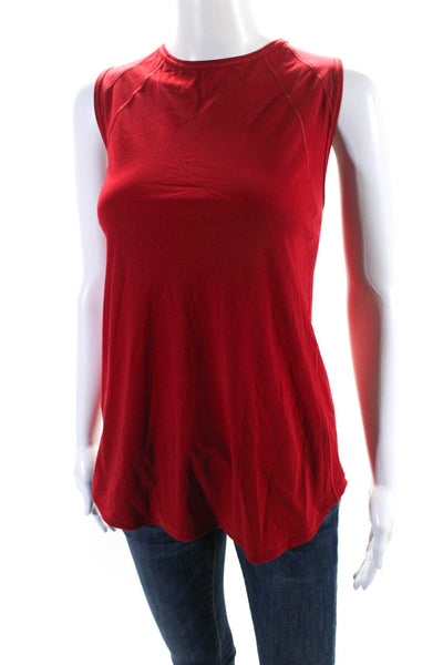 Lululemon Womens Round Neck Darted Sleeveless Pullover Tank Top Red Size M