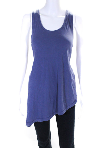 Lululemon Womens Round Neck Sleeveless Asymmetrical Hem Tank Top Purple Size M