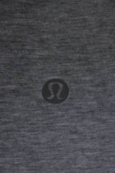 Lululemon Womens V-Neck Front Slit Sleeveless Pullover Tank Top Gray Size M