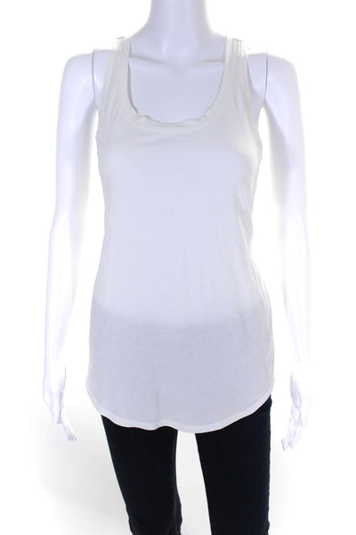 Lululemon Womens Round Neck Sleeveless Pullover Athletic Top White Size M