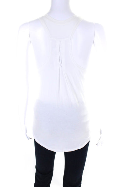 Lululemon Womens Round Neck Sleeveless Pullover Athletic Top White Size M