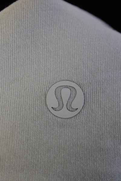 Lululemon Womens Round Neck Sleeveless Pullover Athletic Top White Size M