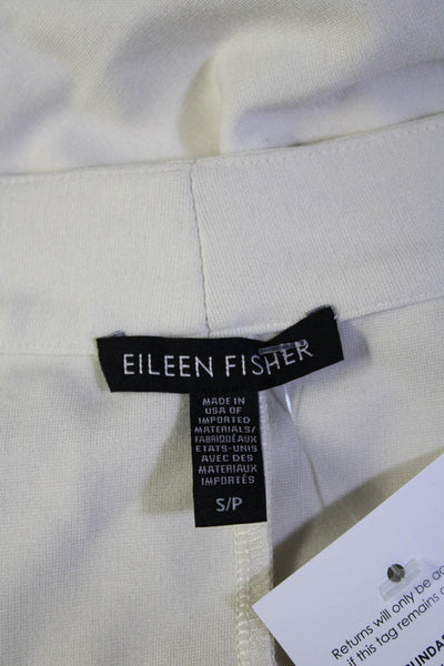 Eileen Fisher  Women's Long Sleeves Open Front Unlined Jacket Beige Size S