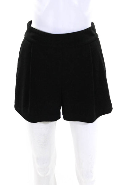 Drew Womens Elastic Waist Pleated Terry Shorts Black Size S