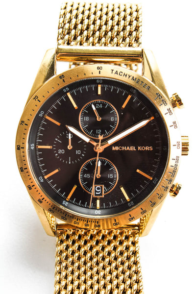 Michael Kors Men's Gold Tone Quartz Steel Watch MK 8388