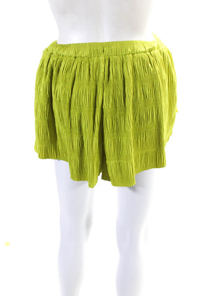 FP Movement Womens Drawstring Mid Rise Short Shorts Green Size Large