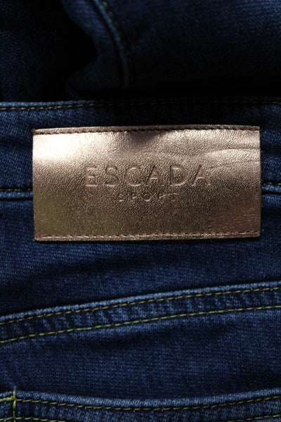 Escada Sport Womens Low Rise Skinny Leg Liv Jeans Medium Blue Cotton Size 32