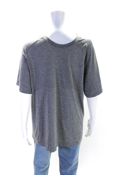 Lululemon Women's Round Neck Short Sleeves Basic T-Shirt Gray Size M