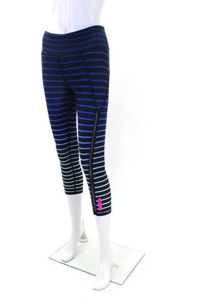 Give Love Get Love Women's Midrise Stripe Cropped Legging Size XS