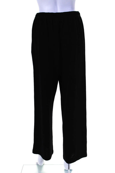 St. John Sport By Marie Gray Womens Santana Knit Drawstring Pants Black Small