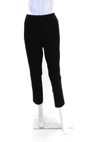 Eileen Fisher Womens Elastic Waistband Straight Leg Leggings Black Size Medium