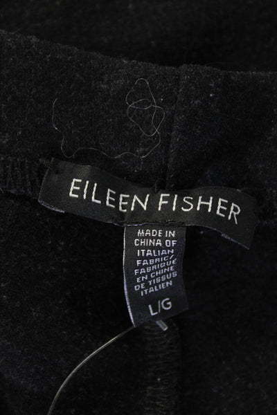 Eileen Fisher Womens Elastic Waistband High Rise Ankle Leggings Gray Size Large