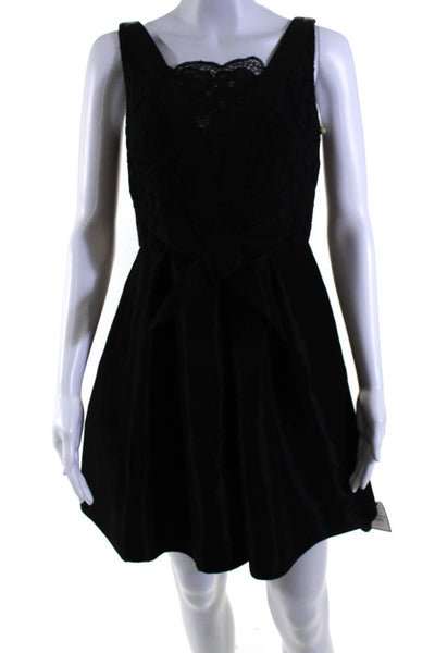 CeCe by Cynthia Steffe Womens Lace Sleeveless A Line Dress Black Size 0