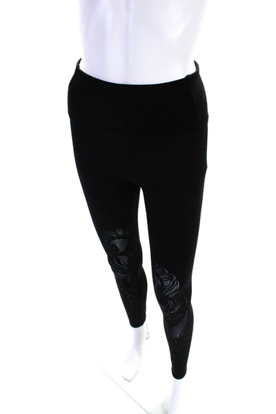 Lululemon Womens Soul Cycle High Rise Cutout Leggings Black Size 6