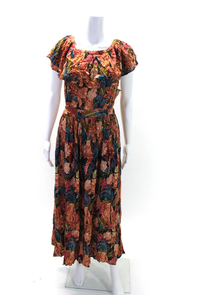 Margaux Riviera Women's Off The Shoulder Sleeveless Floral Maxi Dress Size L